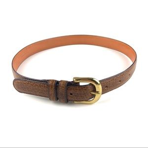 COACH Women’s Brown Water Buffalo Leather Belt 26”